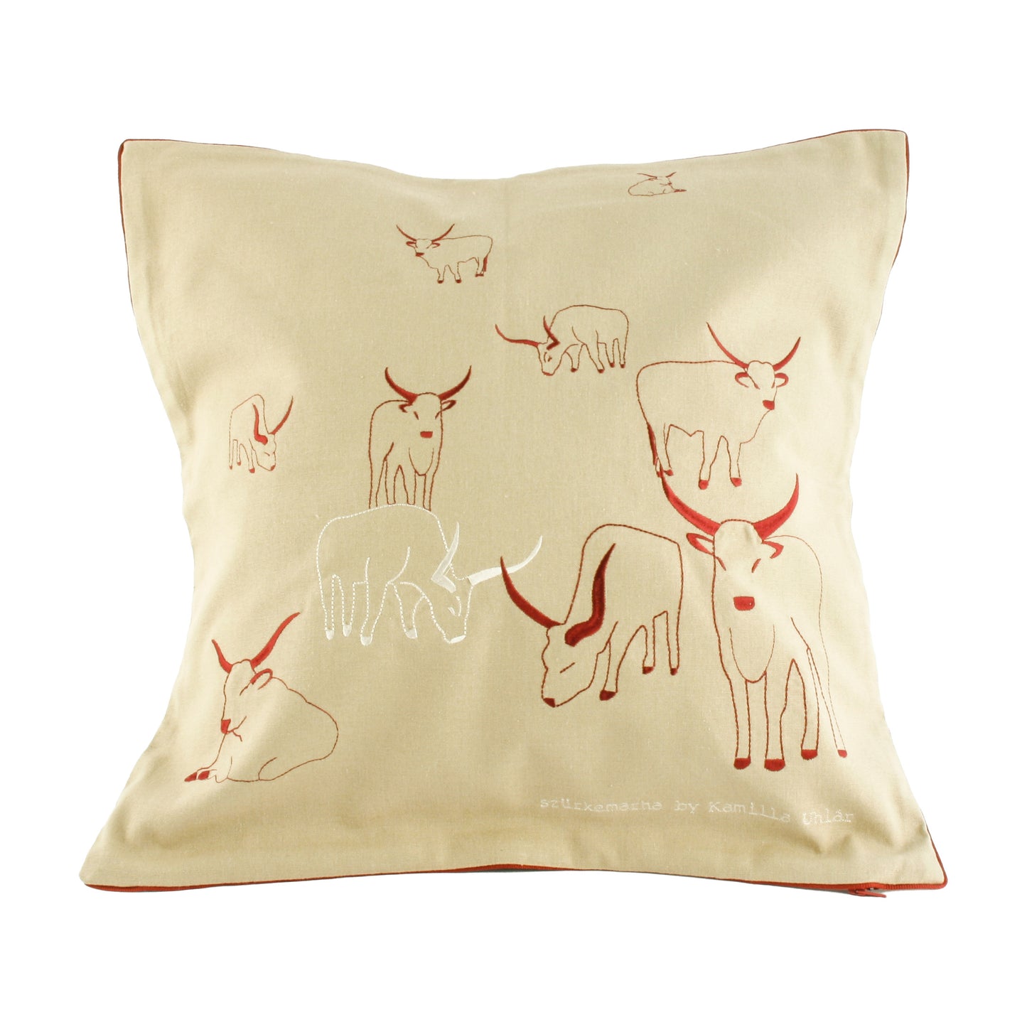 Cushion Cover by Magma - Grey Cattle