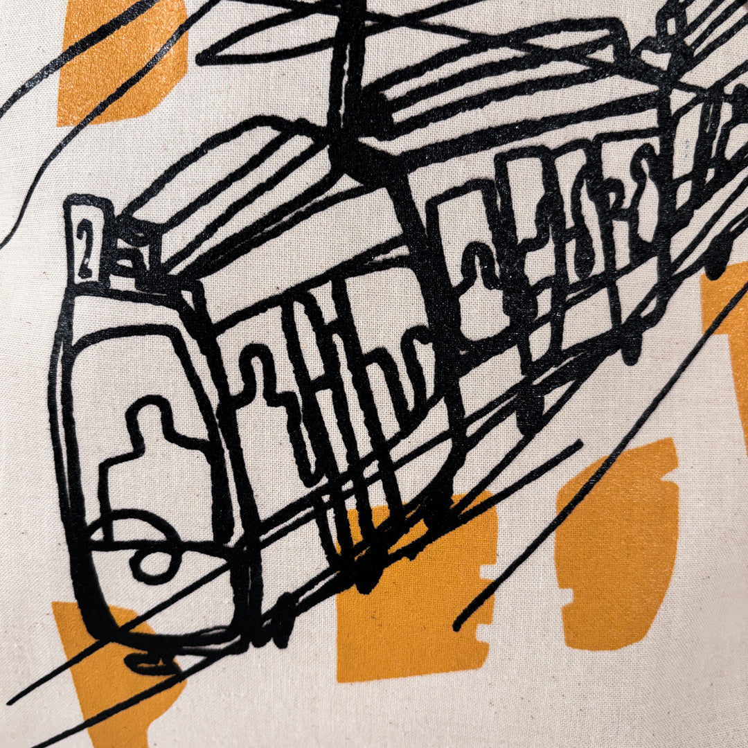 Eszter Kiss x Magma - Canvas bag - Tram no. 2 - off-white