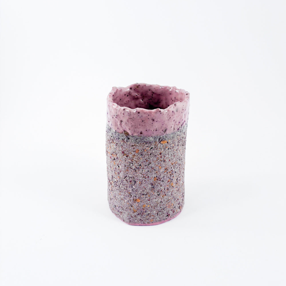 HYBRID - recycled porcelain vase - pink