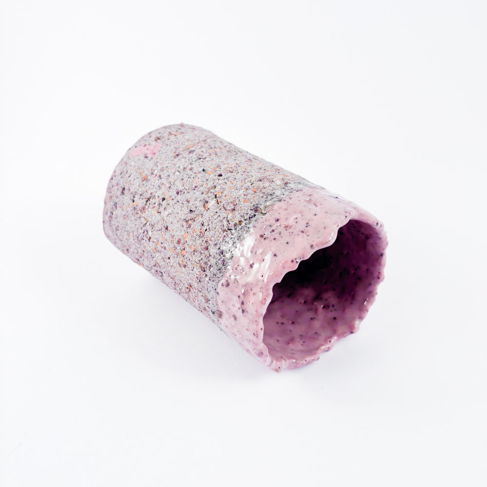 HYBRID - recycled porcelain vase - pink