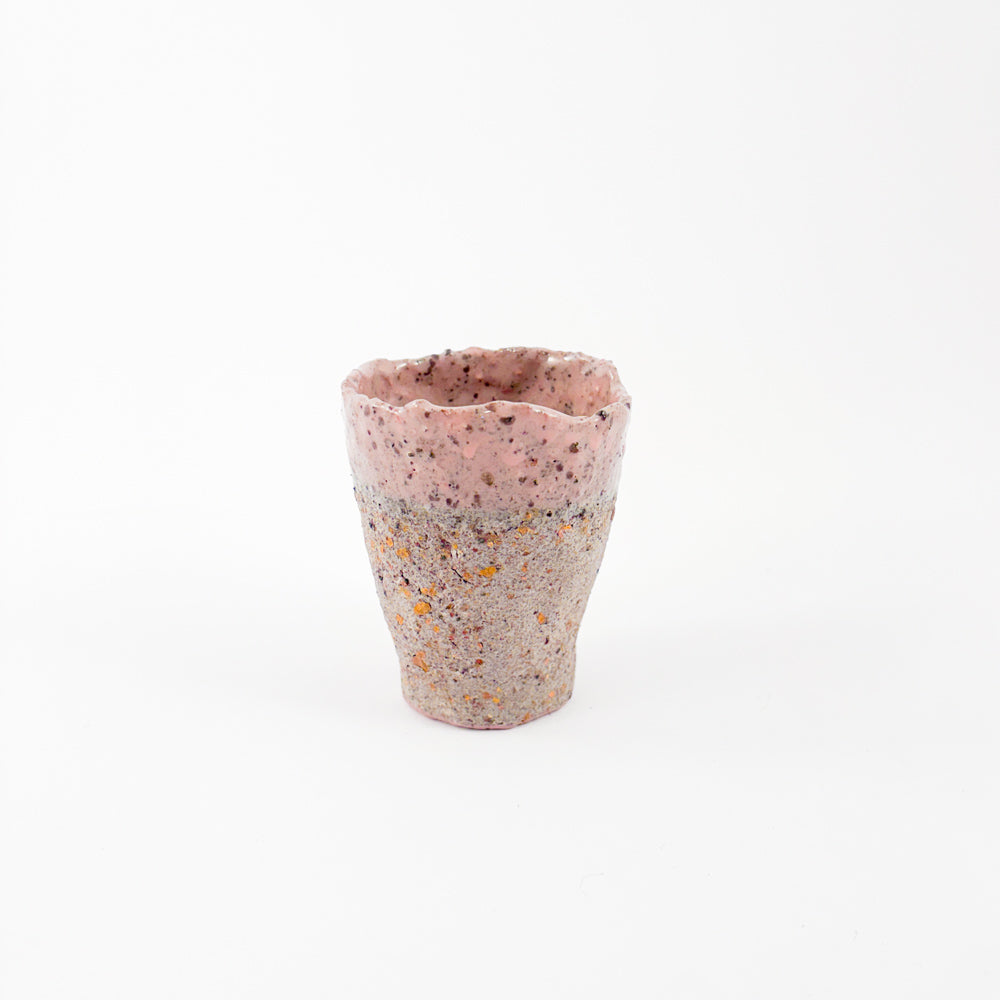 HYBRID - recycled porcelain cup - pink