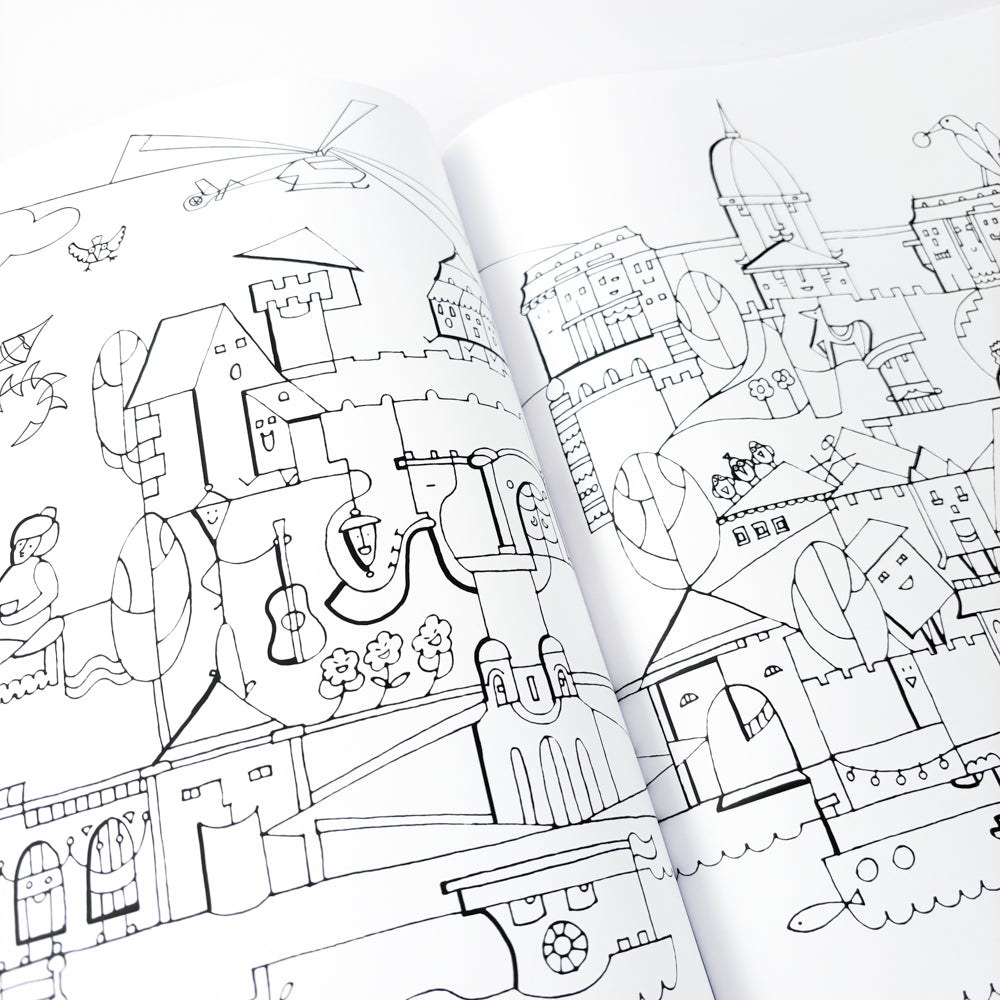 Budapest Palette Coloring Book - English