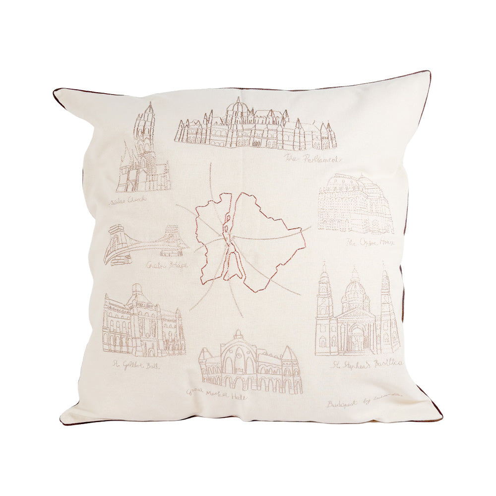 Cushion cover - Budapest Map