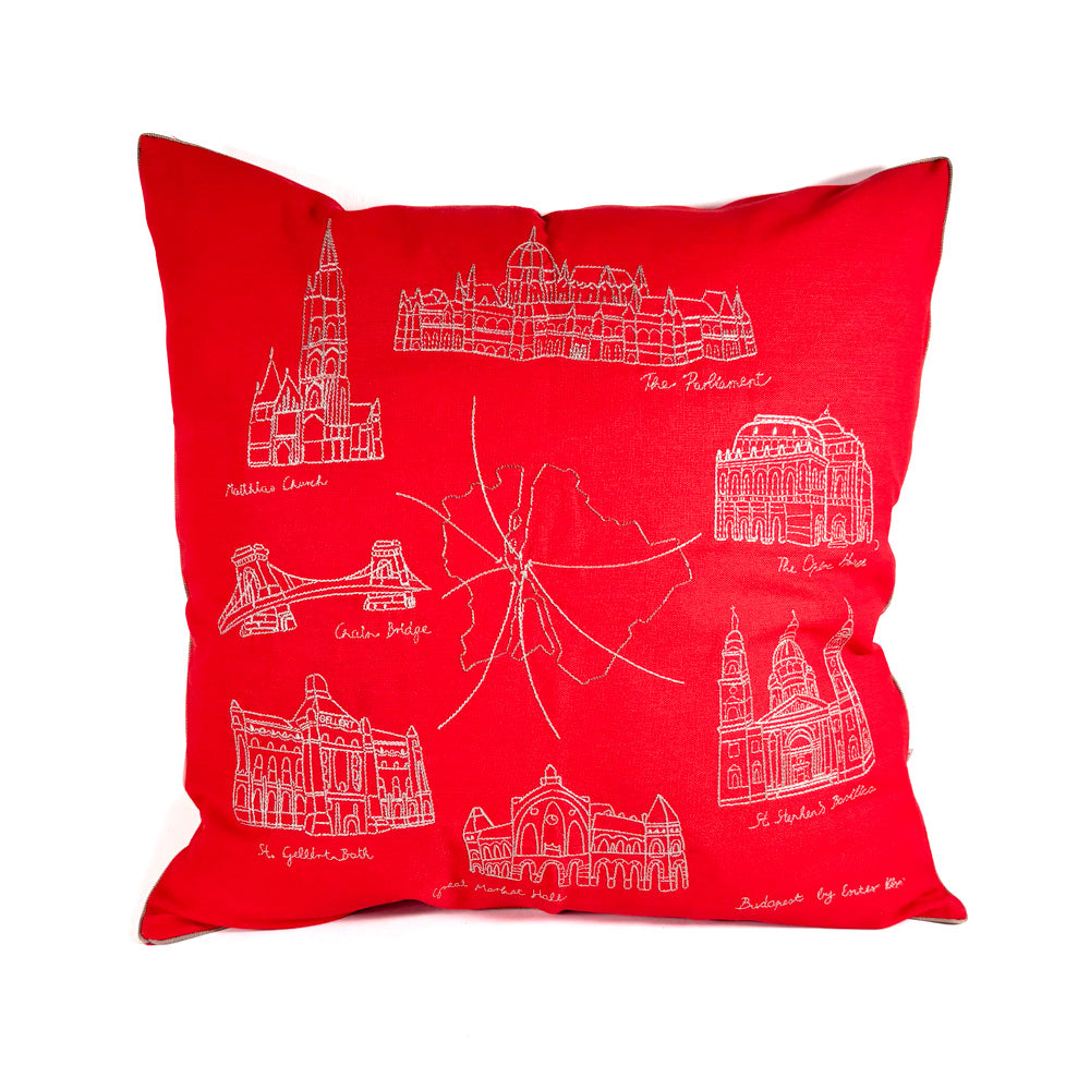 Cushion cover - Budapest Map