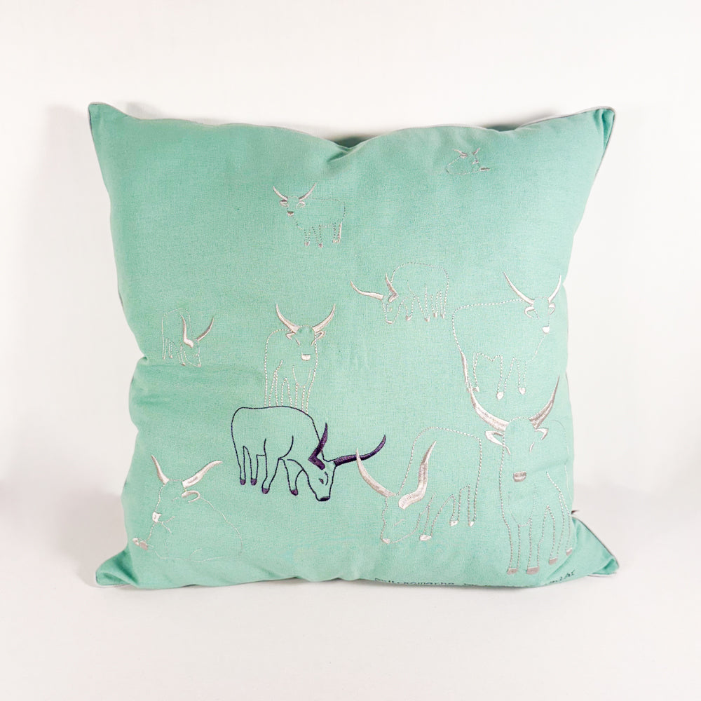 Cushion cover - Grey cattle