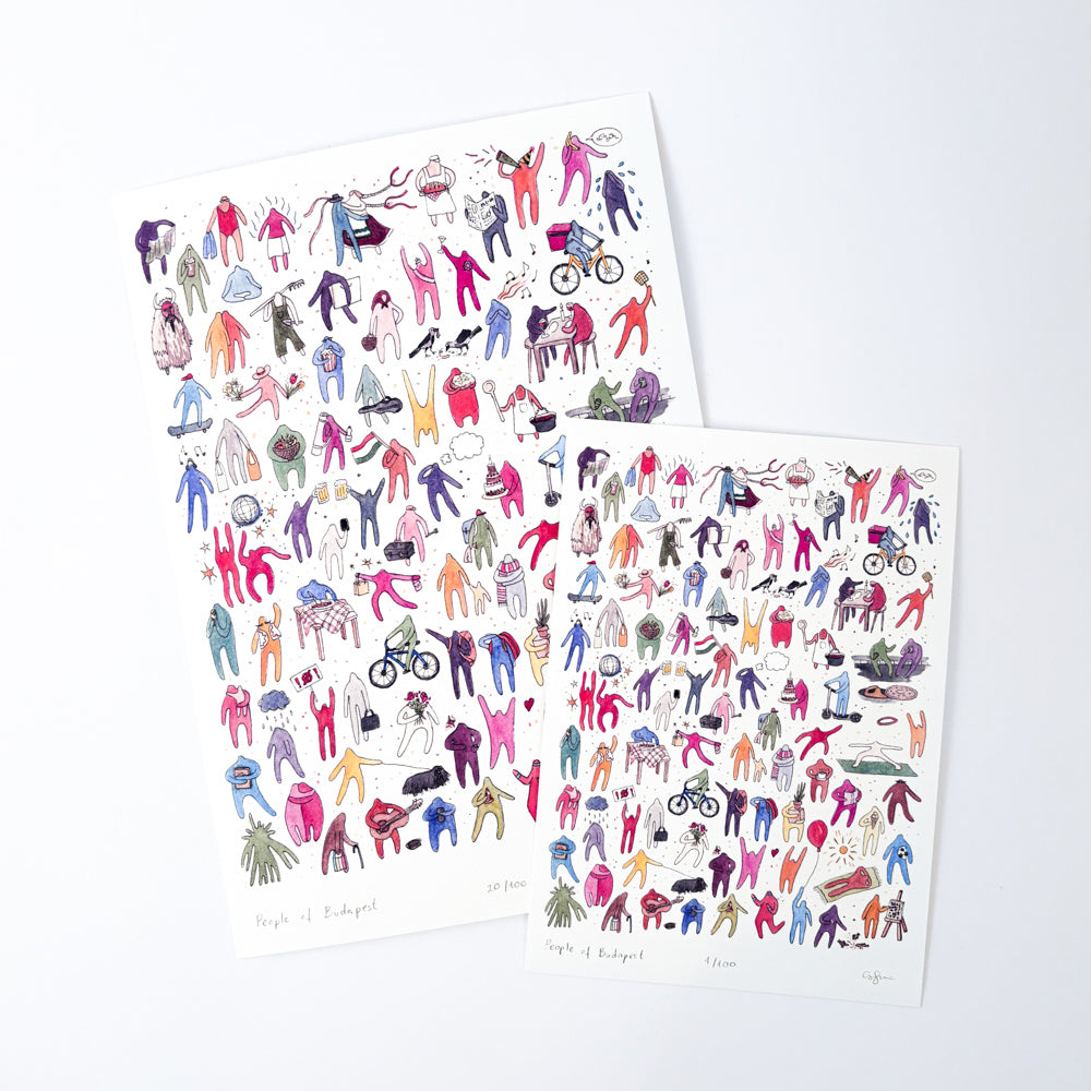 People of Budapest - A4 print