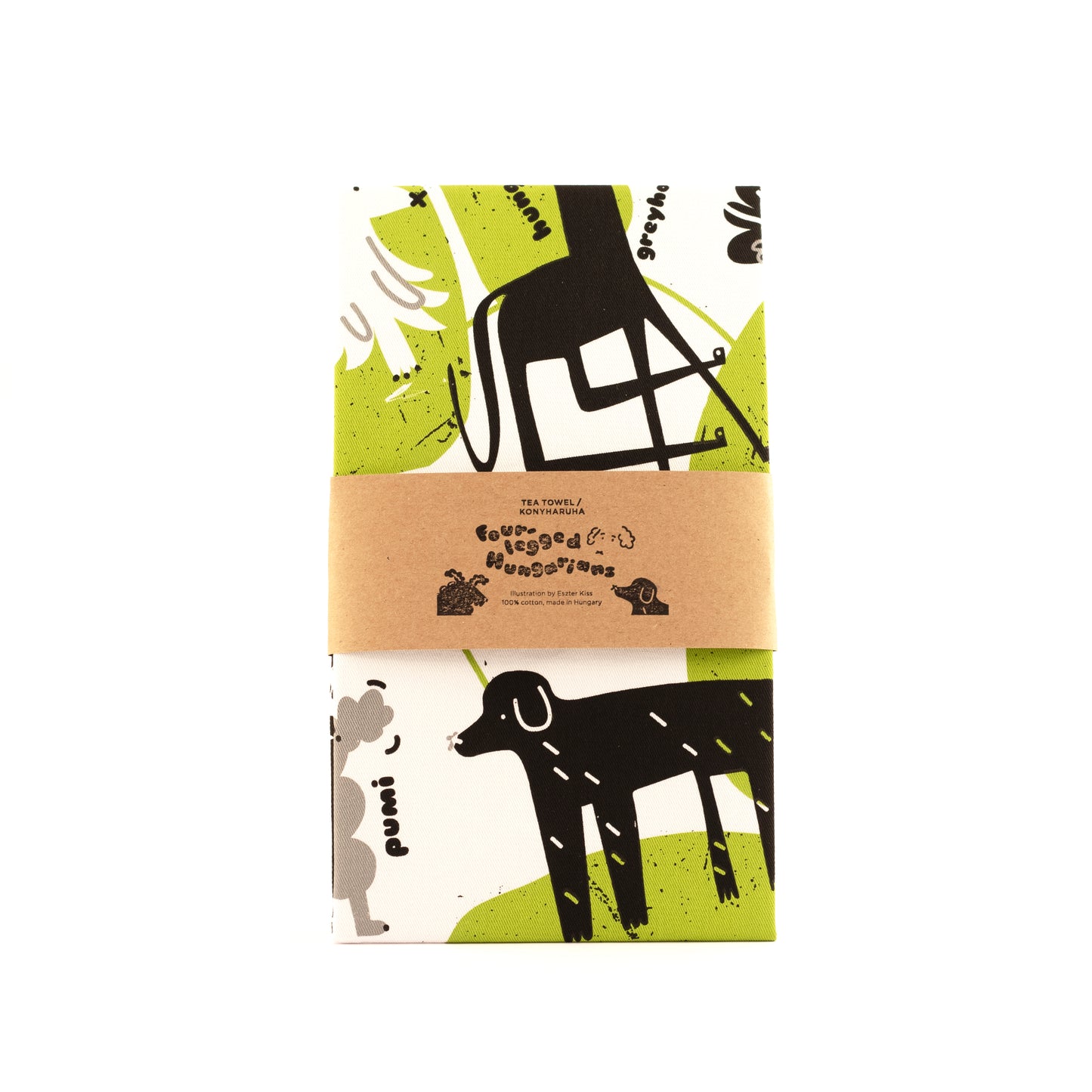 Kiss Eszter x Magma - Four-Legged Hungarians Tea Towel