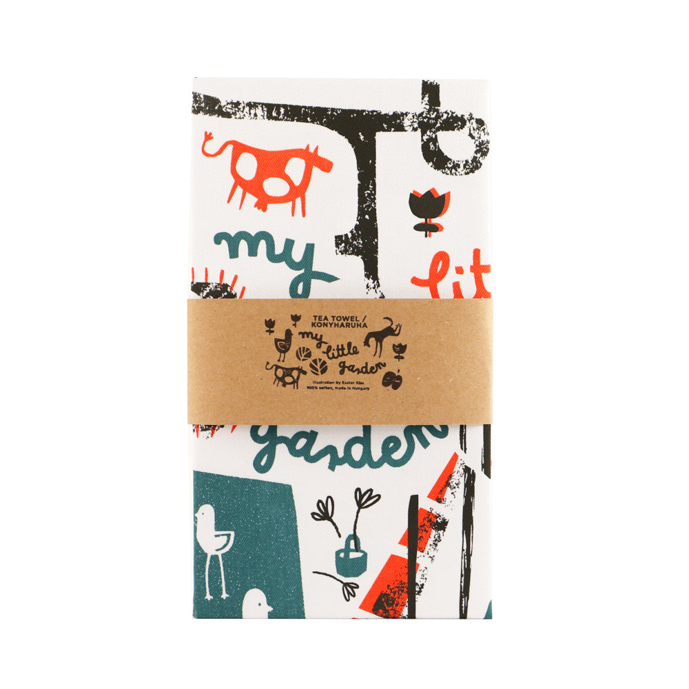 Kiss Eszter x Magma - My little garden Tea Towel