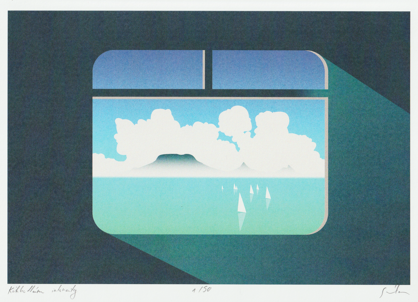 Kékhullám InterCity - A4 print - limited edition