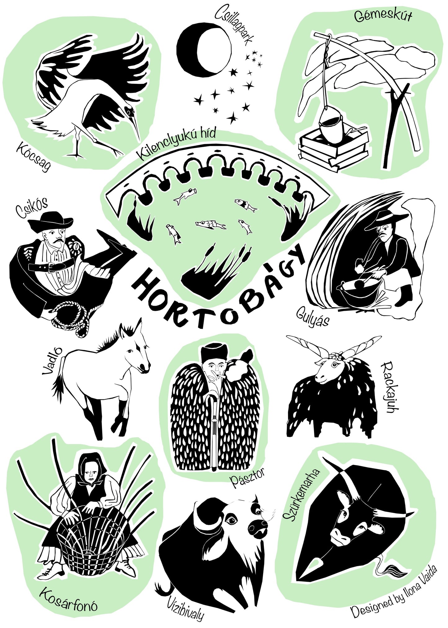 Ilona Vaida x Magma - Hortobágy Tea Towel