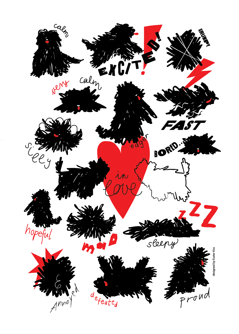 Kiss Eszter x Magma - Puli Tea Towel