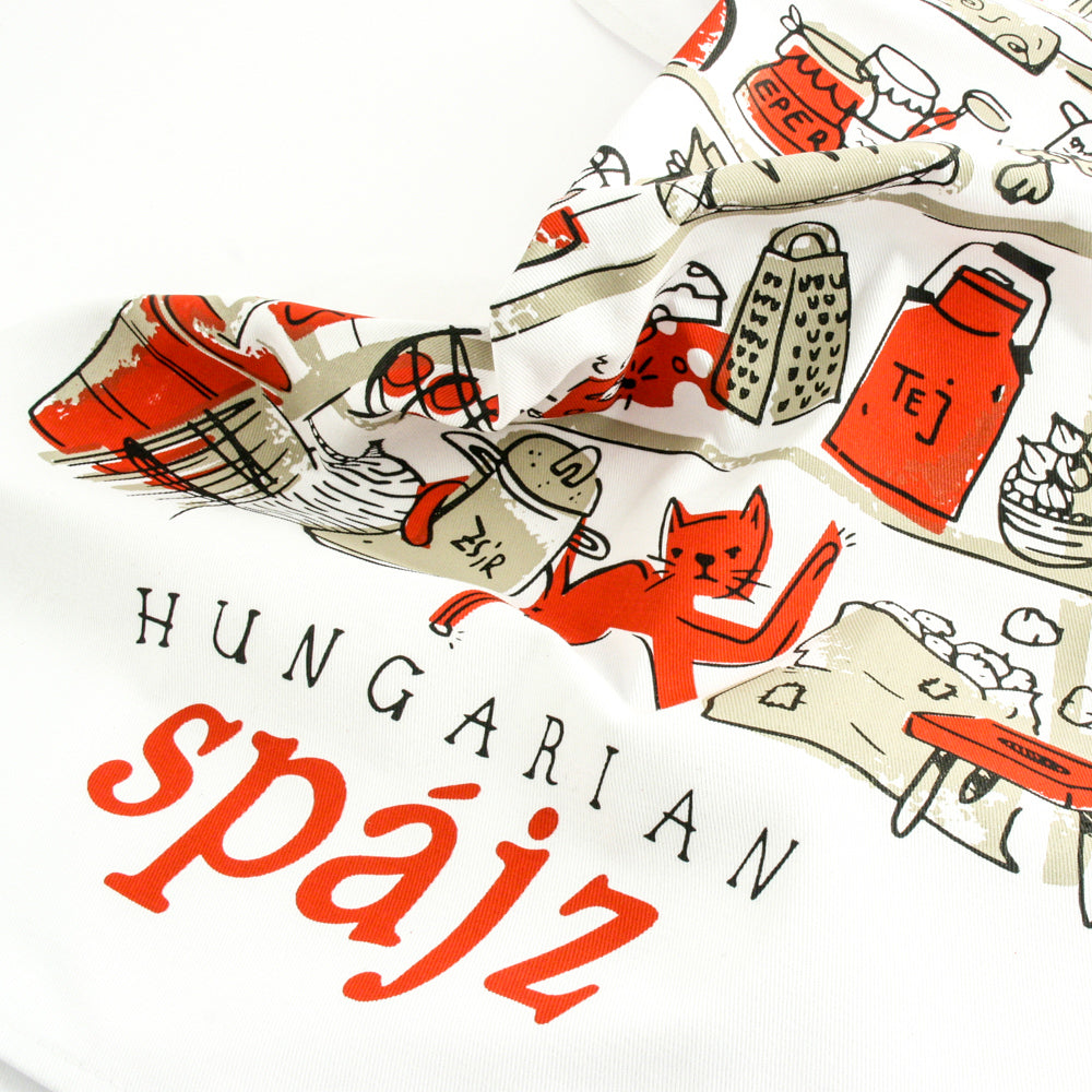 Kiss Eszter x Magma - Hungarian Spájz Tea Towel