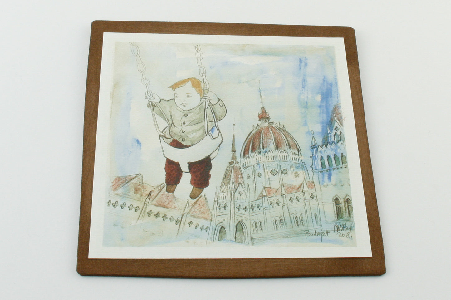 Print on fiberboard - Éva Martus