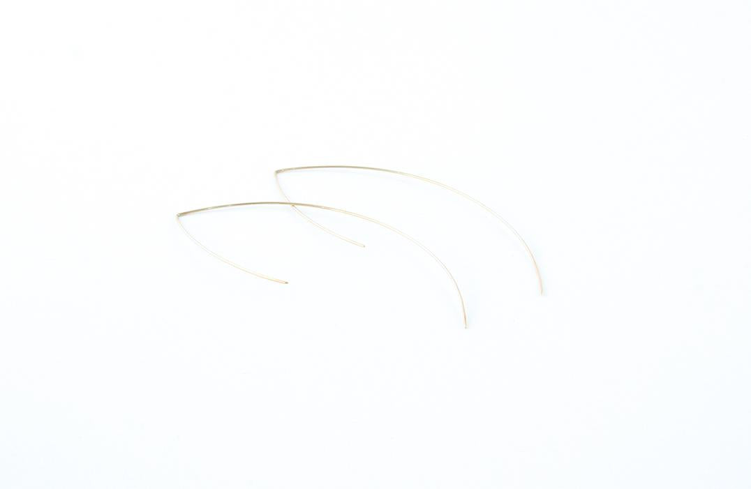 Rosegold plated silver earring