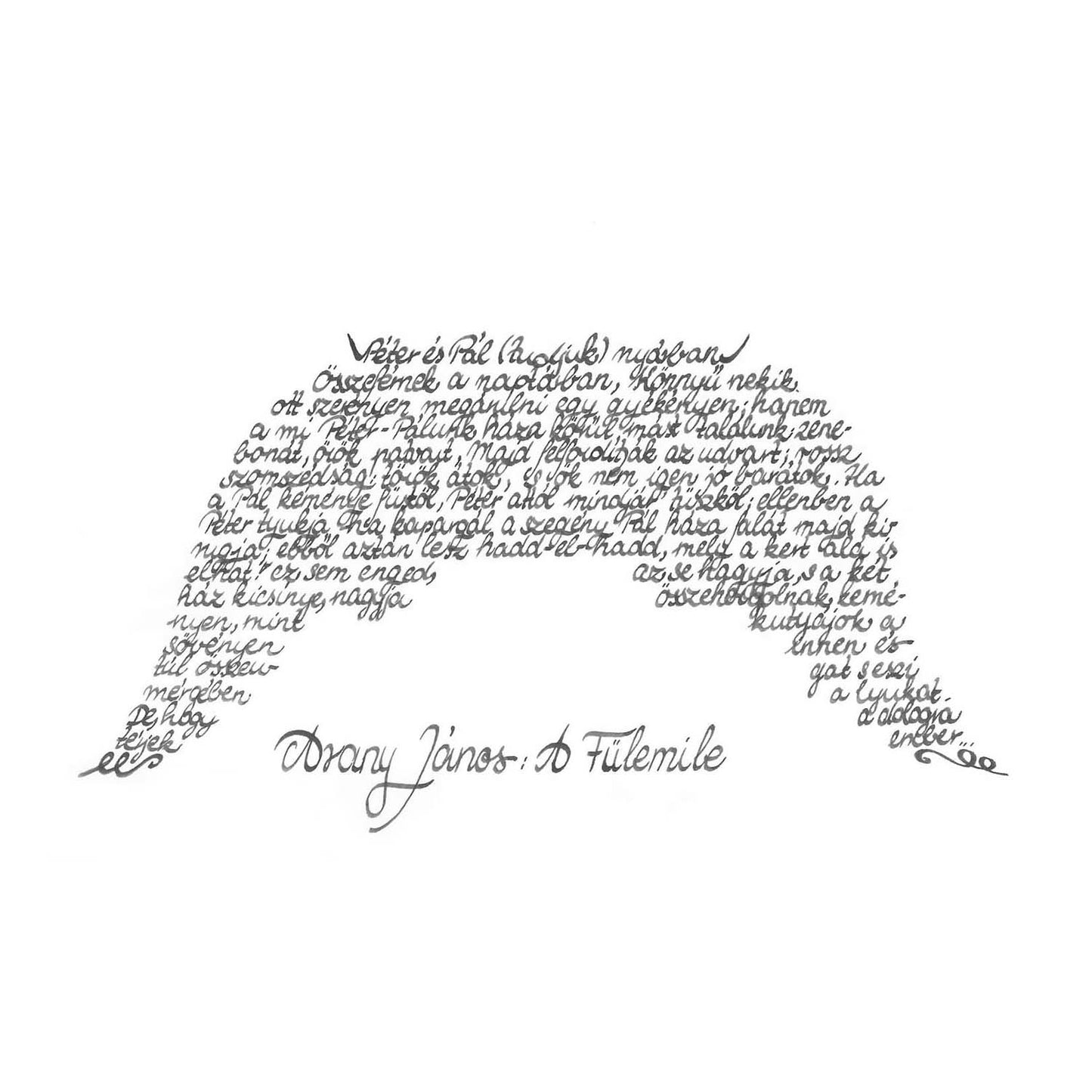 Calligraphy - Poem by János Arany