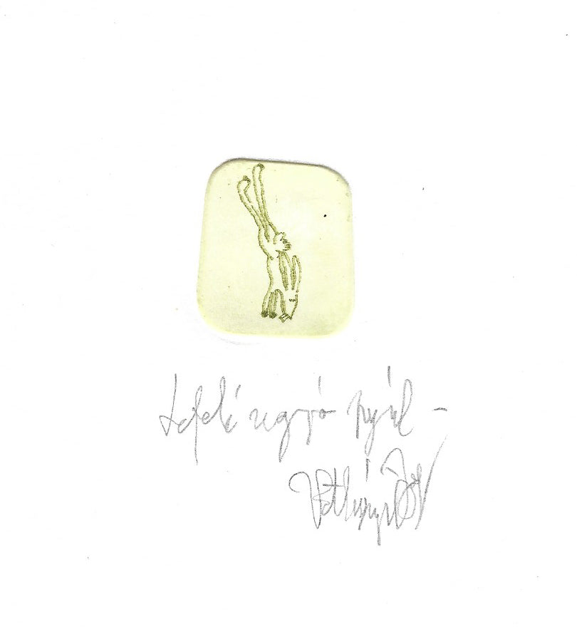 Downwards jumping rabbit