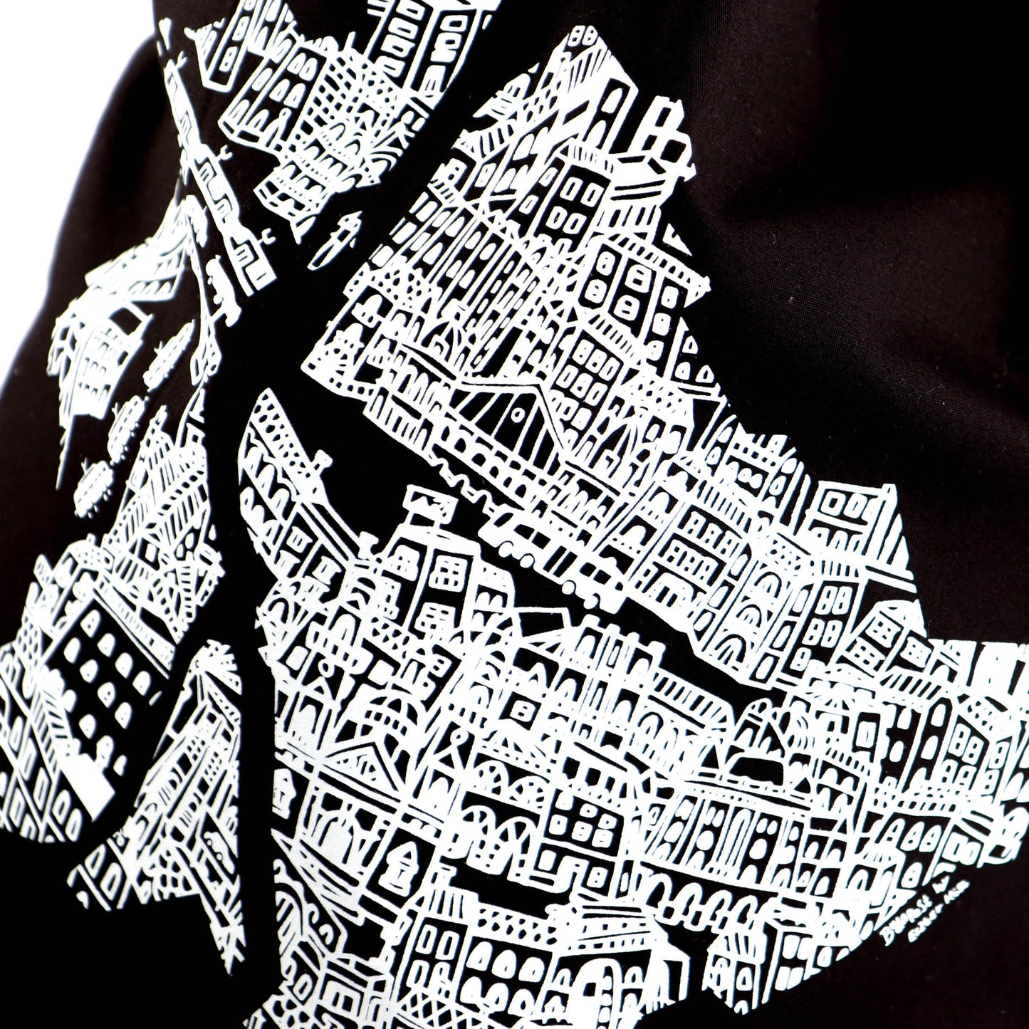 Eszter Kiss x Magma - Canvas bag Budapest - black