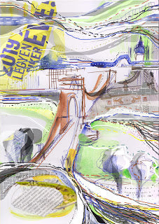 Chain bridge print