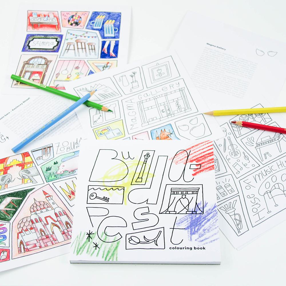 Eszter Kiss x Magma - Budapest colouring book