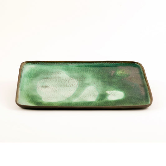 Large ceramic square tray