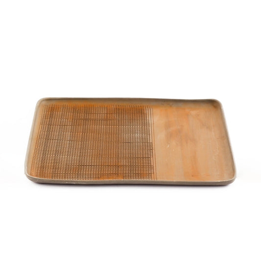 Large ceramic square tray