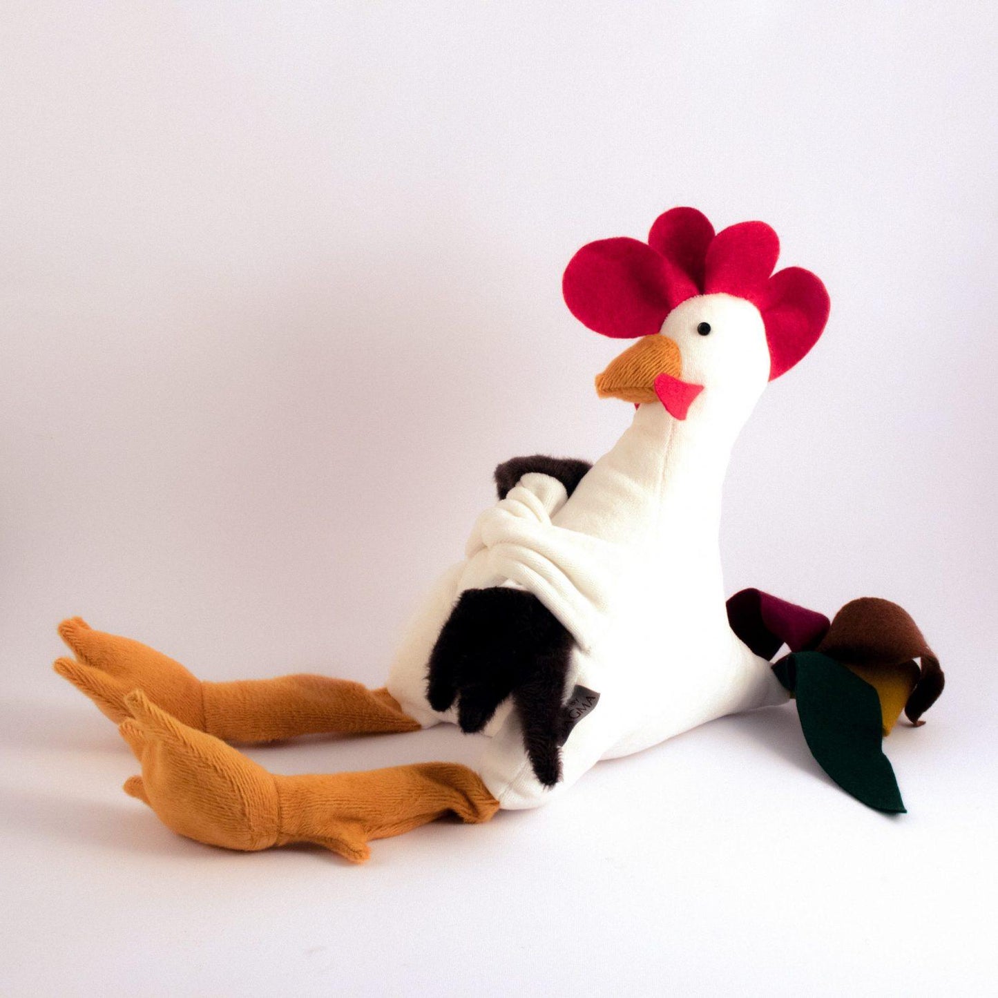 Hugging Hens - White rooster