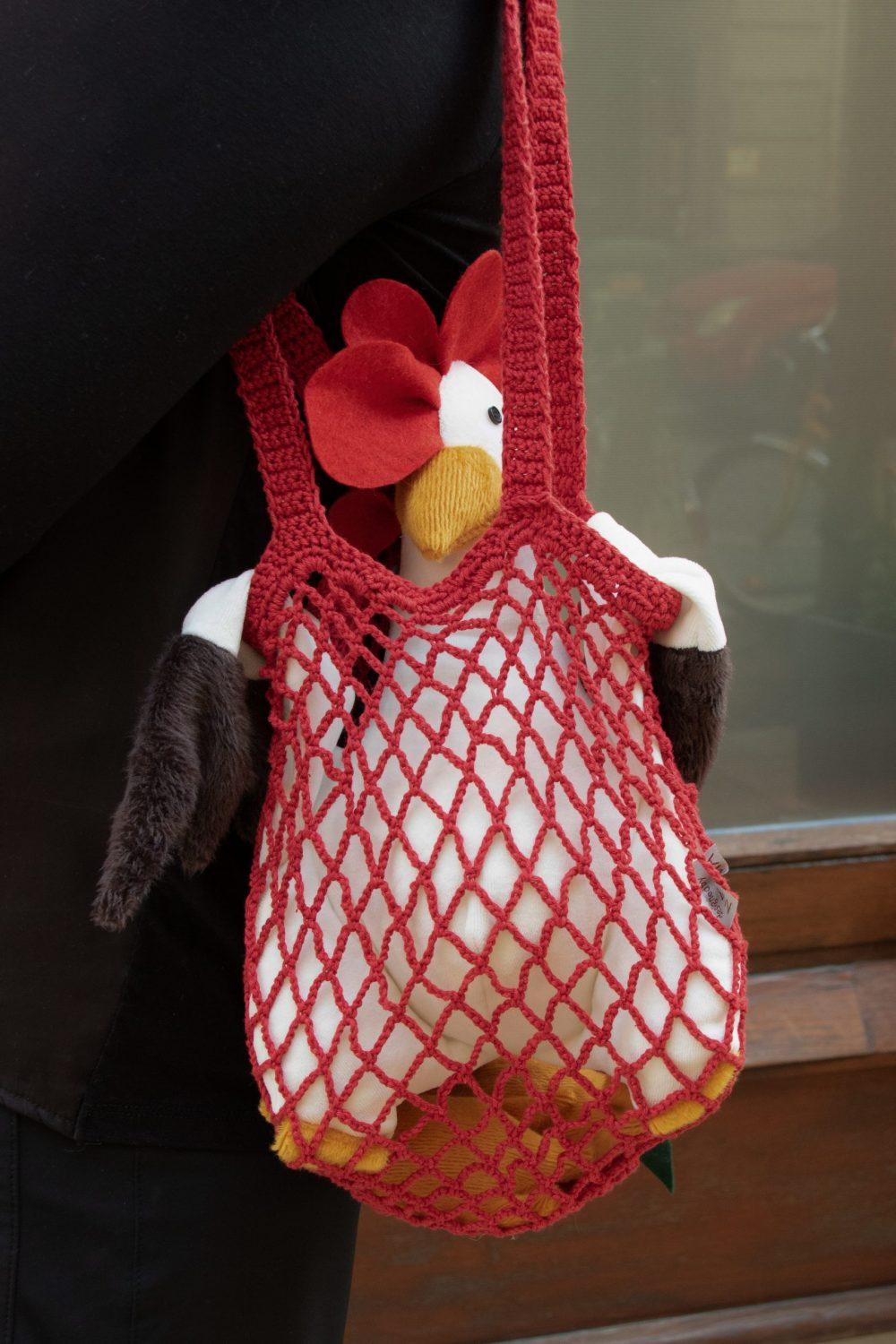 Hugging Hens - White rooster