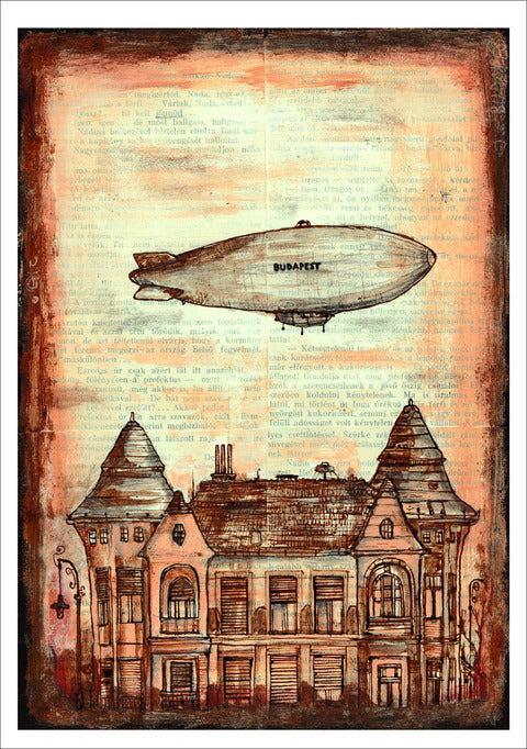 A Zeppelin at Móricz Square