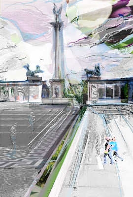 Square of Heroes print