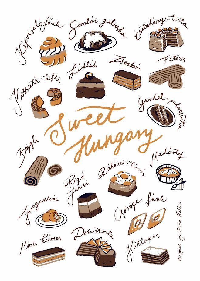 Dorka Halász x Magma - Sweet Hungary Tea Towel