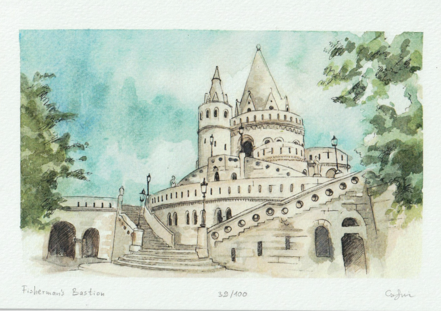 Fisherman's Bastion - A5 print