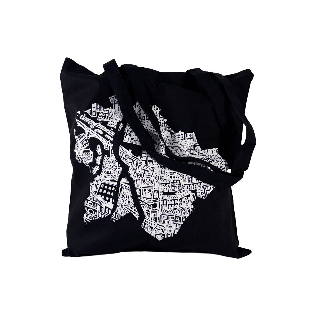 Eszter Kiss x Magma - Canvas bag Budapest - black