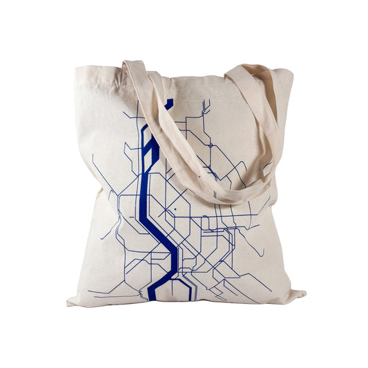 Eszter Kiss x Magma - Canvas bag - Budapest map - off-white