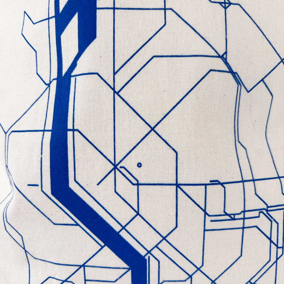 Eszter Kiss x Magma - Canvas bag - Budapest map - off-white