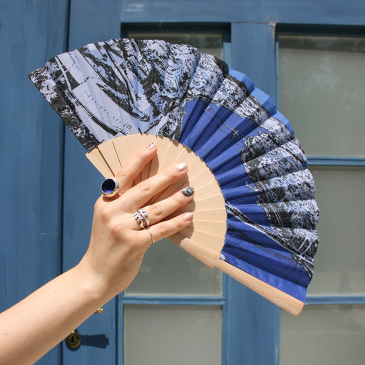 Júlia Csapó- Wooden fan "Budapest view"