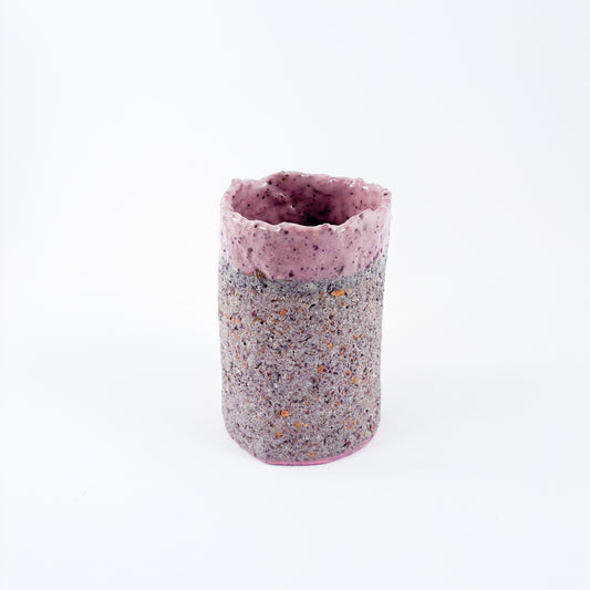 HYBRID - recycled porcelain vase - pink