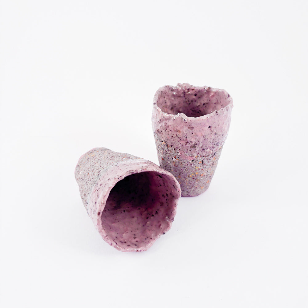 HYBRID - recycled porcelain cup - pink