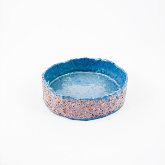 HYBRID - recycled porcelain bowl - blue