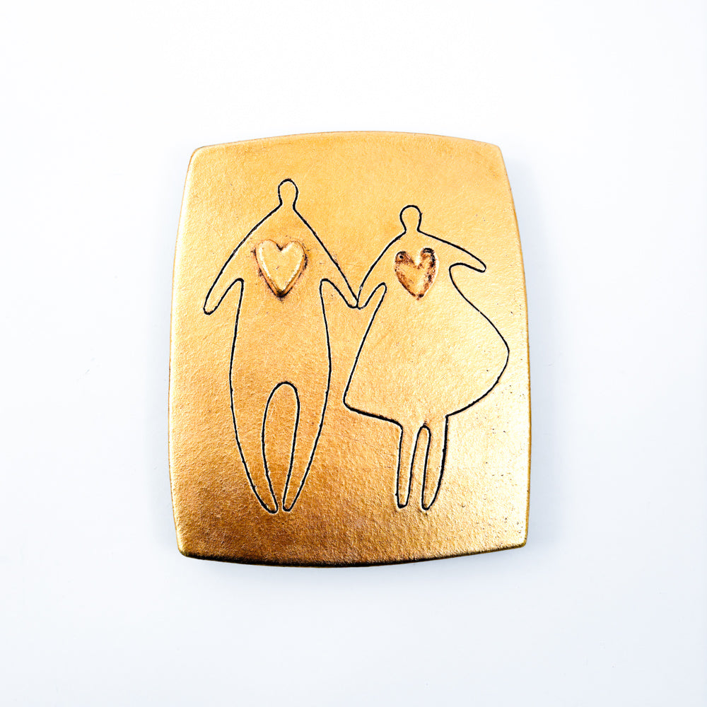 Ceramic picture 'in love'