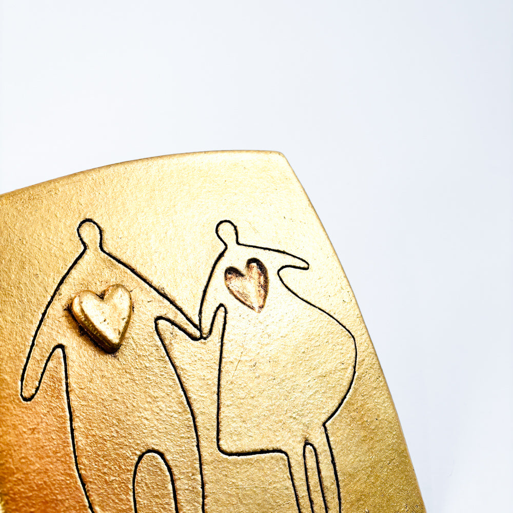 Ceramic picture 'in love'