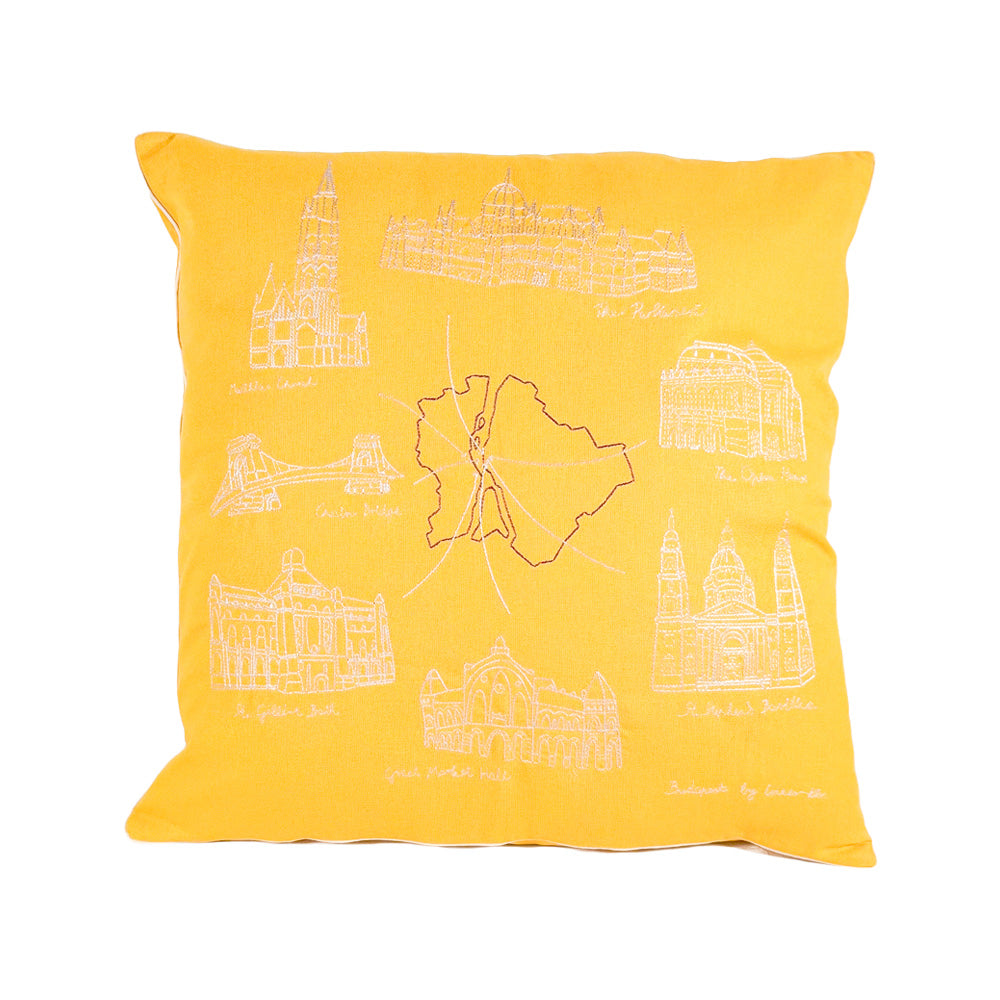 Cushion cover - Budapest Map