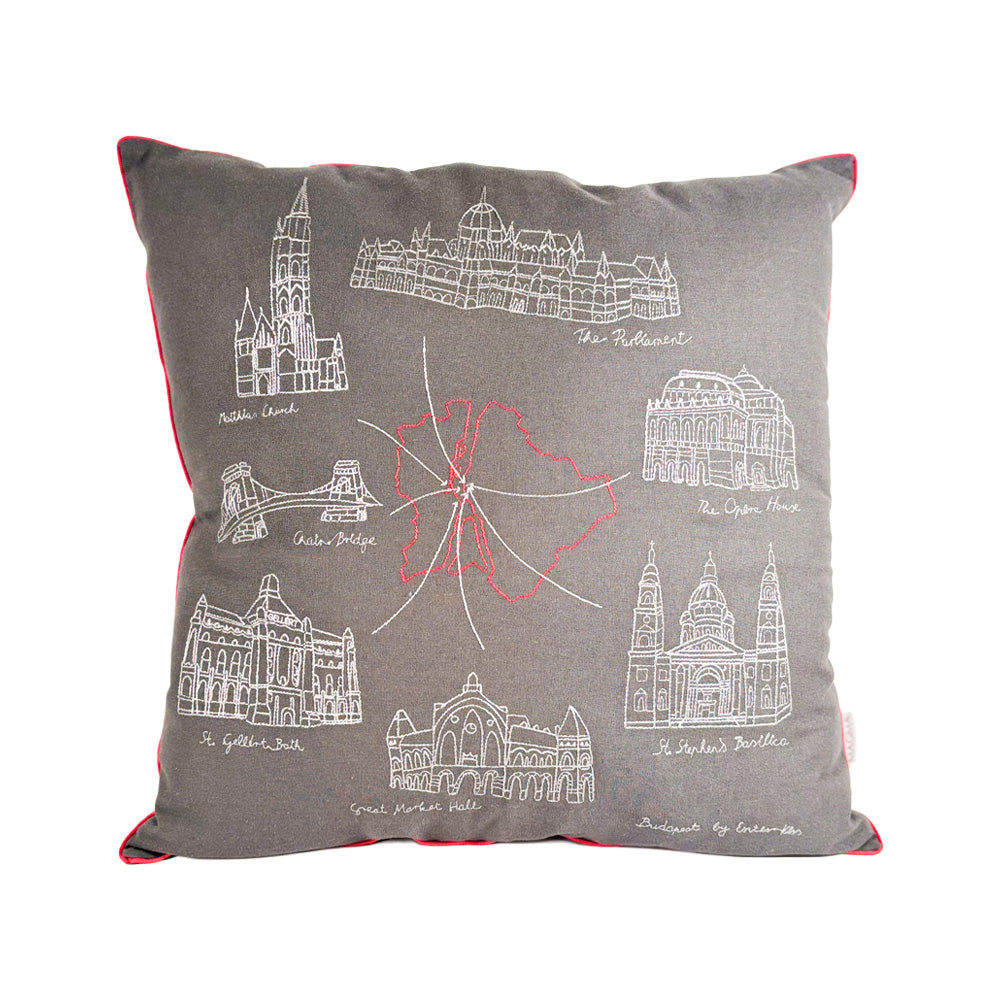 Cushion cover - Budapest Map