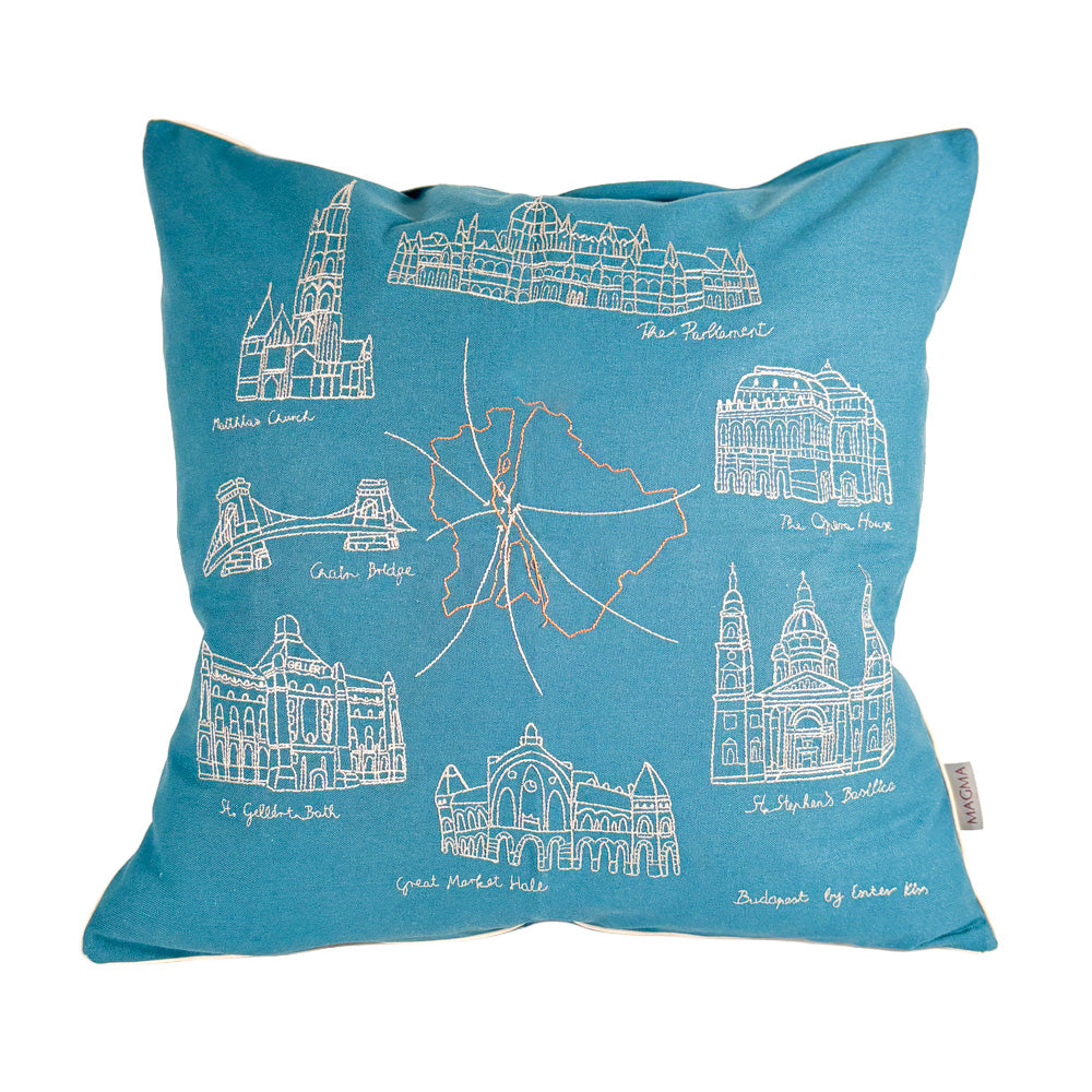 Cushion cover - Budapest Map