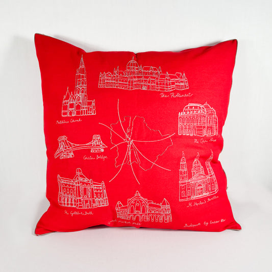 Cushion cover - Budapest Map