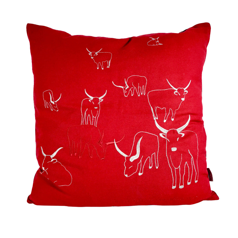 Cushion cover - Grey cattle
