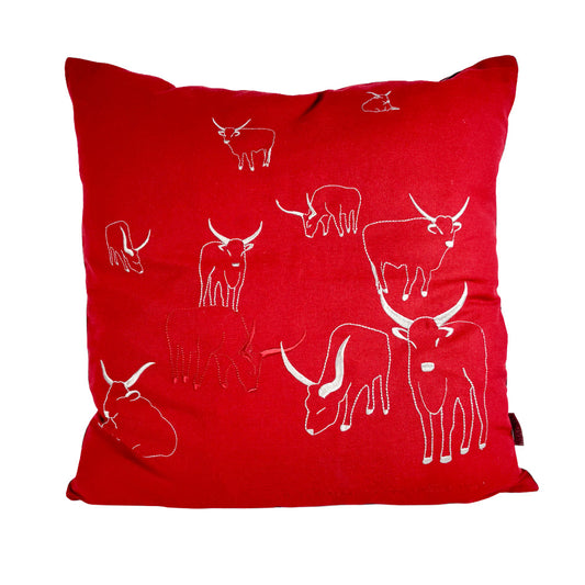 Cushion cover - Grey cattle