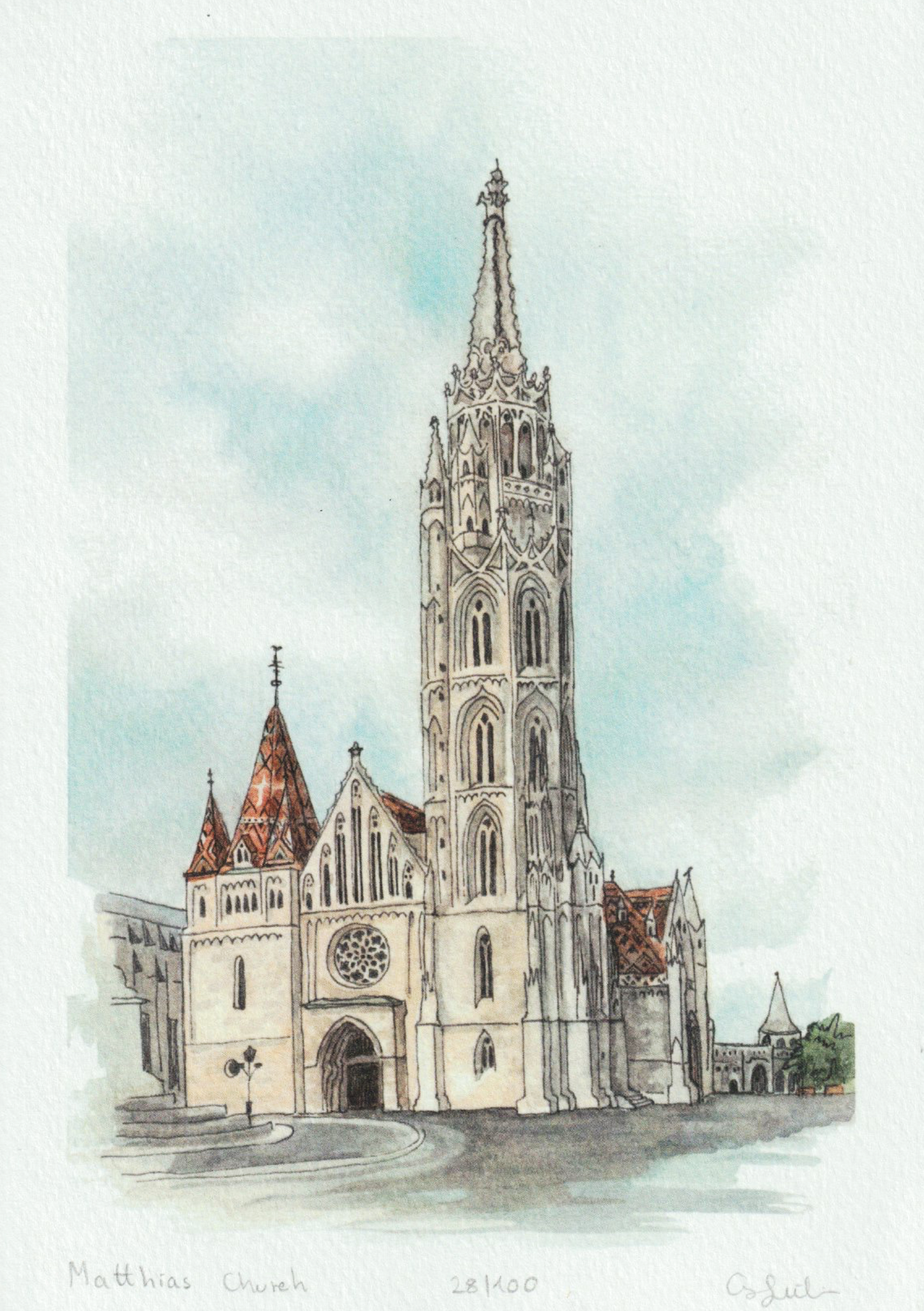 Matthias Church - A5 print
