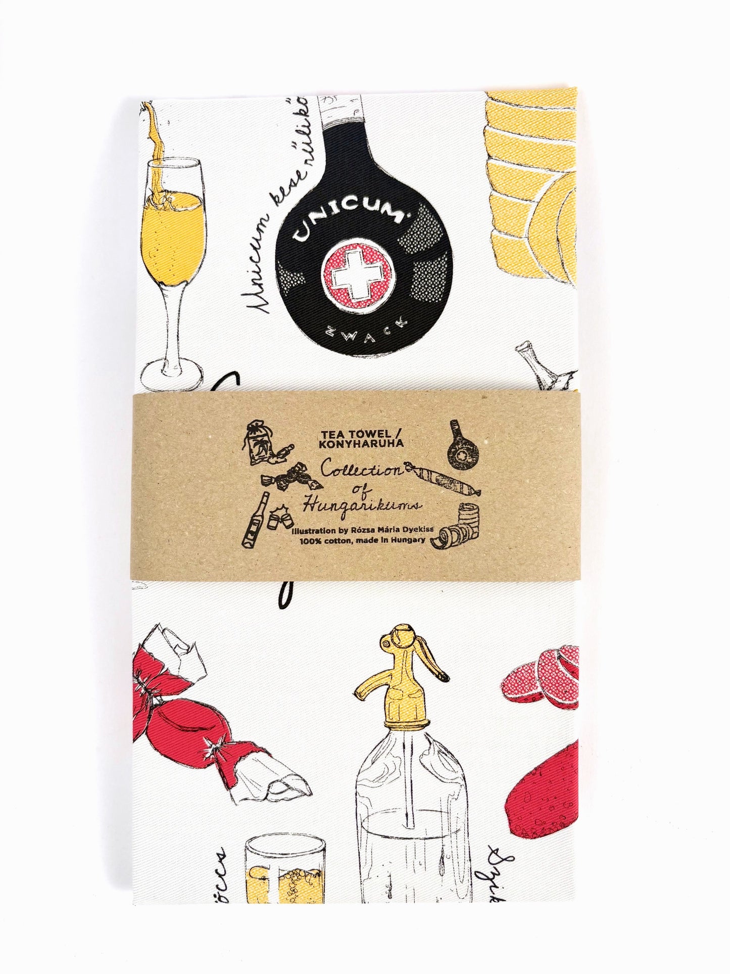 Rózsa Mária Dyekiss x Magma - Collection of Hungarikums Tea Towel