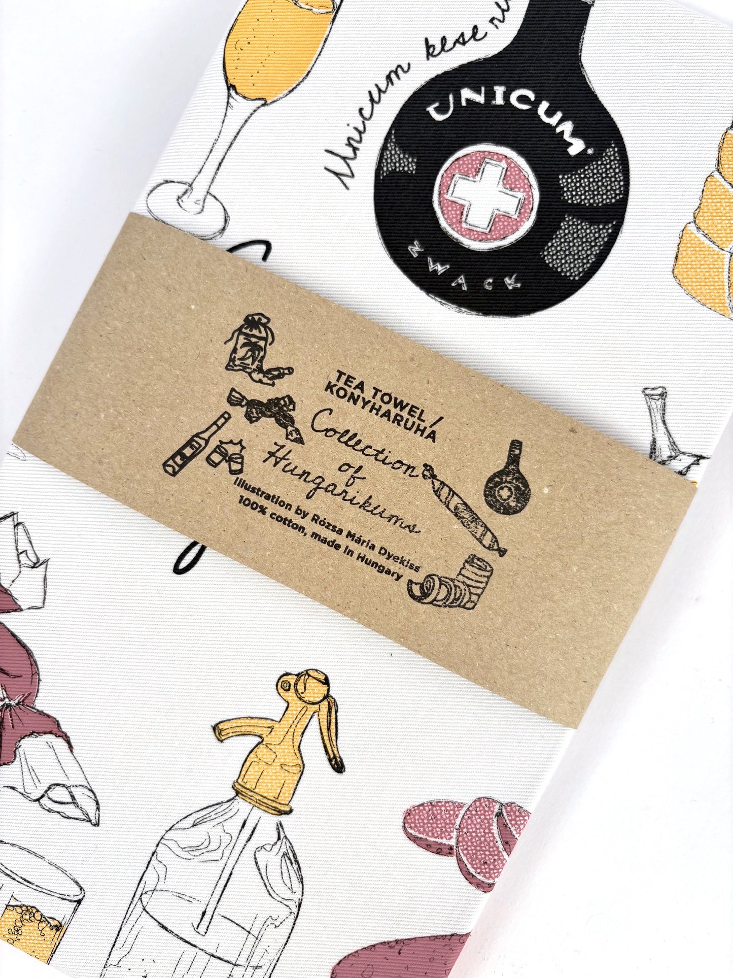 Rózsa Mária Dyekiss x Magma - Collection of Hungarikums Tea Towel