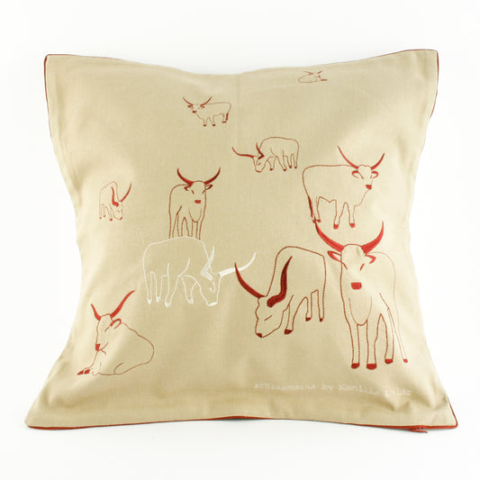 Cushion Cover by Magma - Grey Cattle